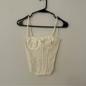 Urban Outfitters Modern Love White Corset Top